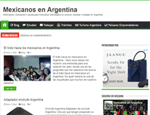 Tablet Screenshot of mexicanosenargentina.com